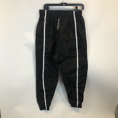 Boohoo Women's SZ 16 Piped Slim Fit Zip Hem Black White Shell