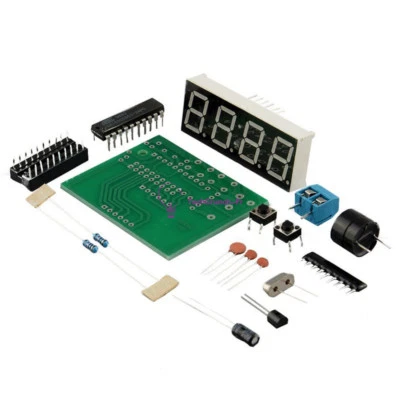 AT89C2051 Digital 4 Bits Electronic Clock Electronic Production Suite DIY Kit