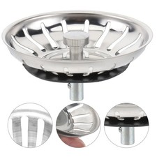 Zestaw 3 koszów spustowych ze stali nierdzewnej kosz sitowy do zlewozmywaku kosz kuchenny