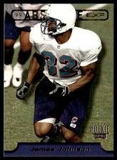 1999 Playoff Absolute EXP James Johnson Rookie Miami Dolphins #15