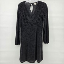 New Day  Velvet Dress XS Dot Dark Green Goth Coquette Fairygoth