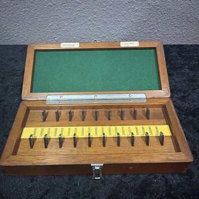 A. A. Gage (Detroit) company gage block set .100005 -.100095  used with box