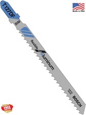 Bosch T127DF 5-Piece 4 In. 8 TPI Flexible for Aluminum T-Shank Jig Saw Blades, S