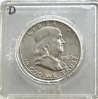 1960D Benjamin Franklin half dollar 90% Silver
