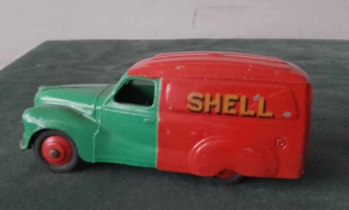 ORIGINAL VINTAGE DIECAST DINKY TOYS 470 SHELL BP AUSTIN VAN UNBOXED 1950s