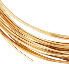 20 Gauge 33 Feet Square Copper Wire Half Hard Yellow Brass Wire for Jewelry Bead