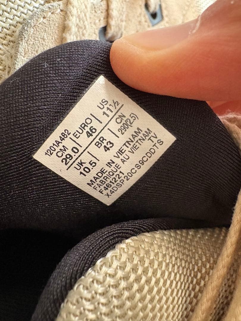 Asics Beige Mesh Sneakers 29cm Lightweight Men's Shoes, Excellent Condition thumbnail 4