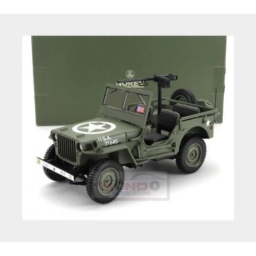 1:18 NOREV Jeep Willys Cabriolet Open Army D-Day Normandy 1944 NV189016 - Immagine 2 di 2