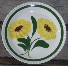 Richard Double Yellow Flowers Blue Ridge China Small Plate Vintage Tableware