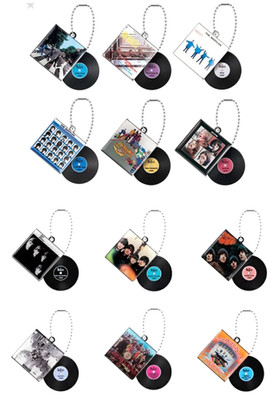 The Beatles Record Charm Vol. 1 & 2 Full 12 Set Bandai Gashapon Figur komplett