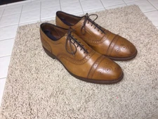 Mens Allen Edmonds Strand Walnut Cap Toe Oxfords Shoes 11 EEE US Retail $425