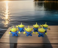 Disney Pixar Toy Story Green 3 Eyed Alien Figures 1 3/4 Inch PVC Set Of 5