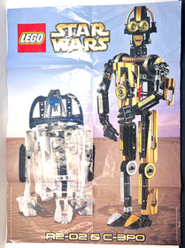 LEGO Technic Star Wars C-3PO 8007 Complete Figure w/ Manual & Poster