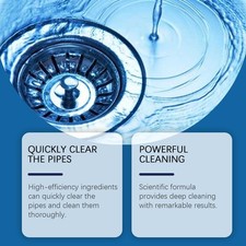 Drain Cleaner with Clog Removal Deodorizing Formula for Kitchen and Bathroom