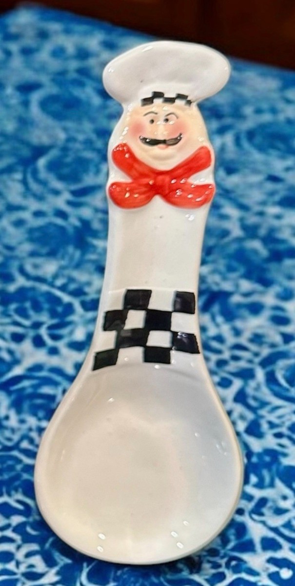 Servette Home Fat Chef Ceramic Candy Dish - Whimsical Kitchen Decor Serving Bowl