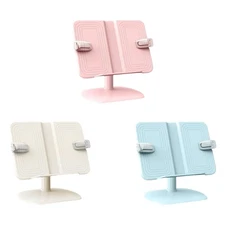 Book Holders Adjustable Book Document Holders Desktop Bookstand with Page Clip