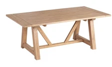 Leona Wood Farmhouse Extension Dining Table