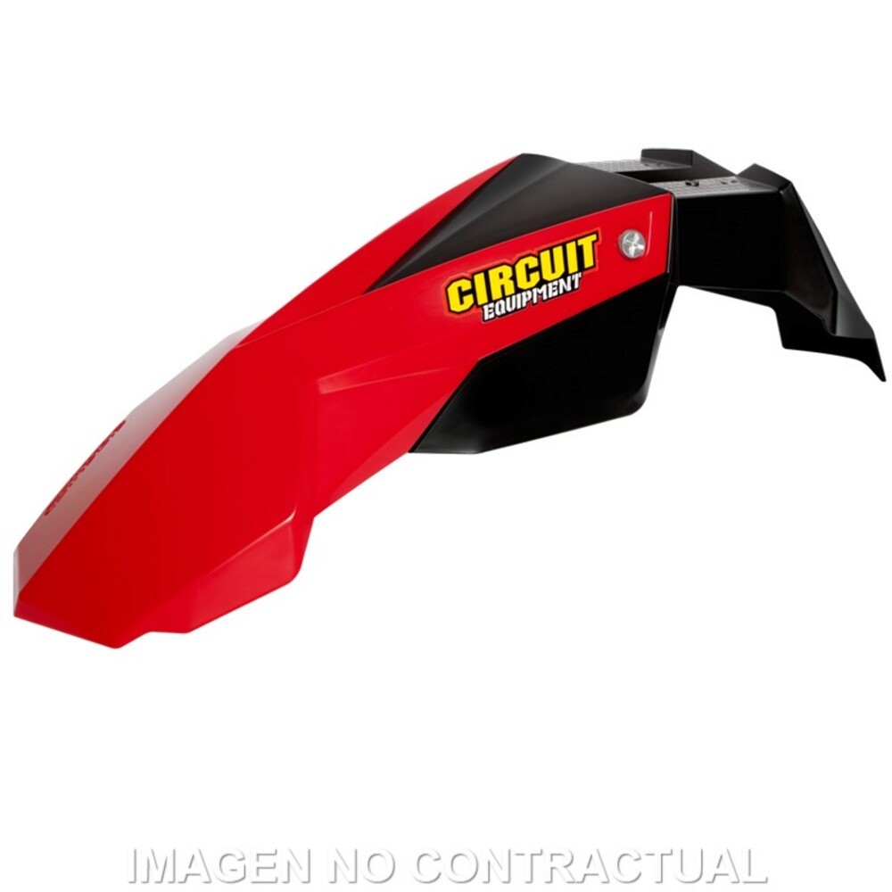 Front Fender Circuit Stealth Red Motorcycle Motor Spare Moped Parts