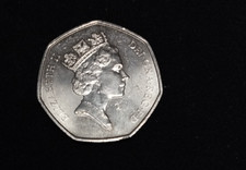 1992 1993 Dual Date EEC Presidency 50p UK Fifty Pence Coin