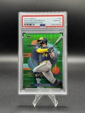 2025 Topps Finest Uncommon /35 William Contreras #186 Green Refractor PSA 10 ✅