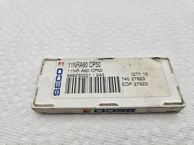 SECO 11NR A60 CP50 Carbide Indexable Threading Inserts 11NRA60 CP50 - Qty 2