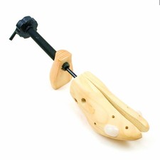   1 pair of wooden shoes adjustable shoe extender in length and the...