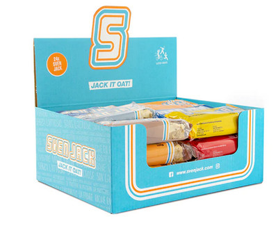(9,93 EUR/kg) SvenJack Energy Cake 24 x125g Energie Riegel Kiste Bar Sven Jack