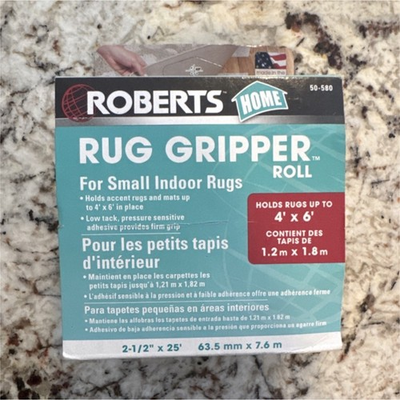#ad #ad Roberts Rug Gripper 2 1 2 in x 25 ft Removable Pressure Sensitive Adhesive $9.99