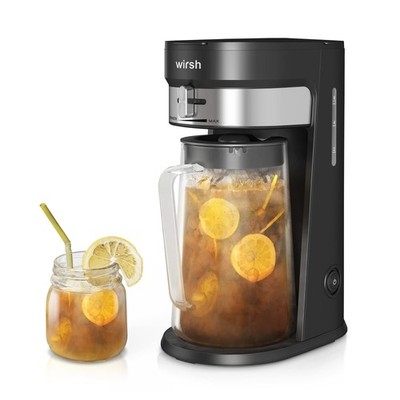 wirsh Iced Tea Maker with 3QT Pitcher, Iced Coffee Maker with Strength Contro...