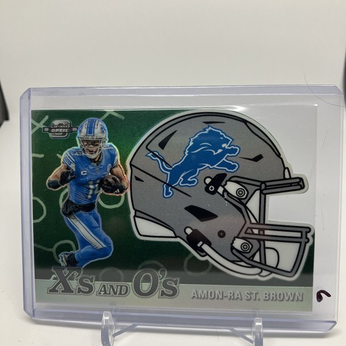 2023 Contenders Optic Amon-Ra St. Brown X'S And O'S Silver PRIZM Die Cut Lions - Picture 1 of 3