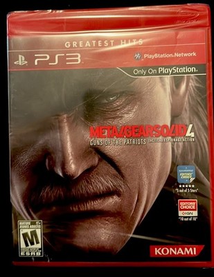 Metal Gear Solid 4 (Sony PlayStation 3, PS3) Greatest Hits Factory Sealed