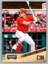 2019 Panini Chronicles #17 Scooter Gennett Playoff Gold #/199