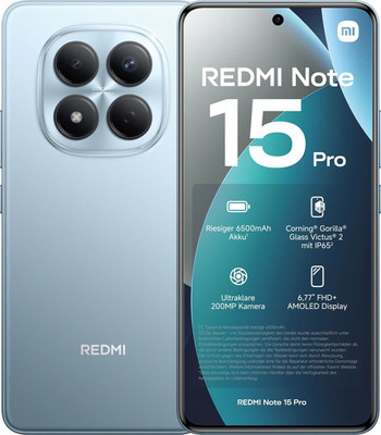 Xiaomi Redmi Note 15 Pro 4G Handy 12+512GB 6,77 Zoll 120Hz 200MP 6500mAh 45W EU