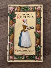 RARE 1914 Choice Recipes Compliments of Walter Baker & Co Antique Recipe Booklet