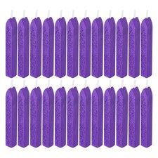 Wax Seal Sticks, 22pcs Sealing Wax Sticks Sealer for Stamp Seals, Dark Purple