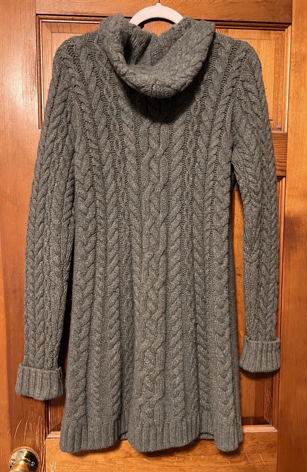 Abrigo Suéter Ralph Lauren Lana Verde Cable Foto 2 de 4