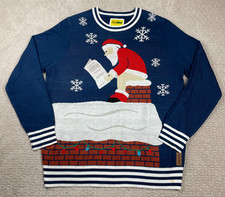 Tipsy Elves Ugly Christmas Sweater 2XL Santa Pooping Down Chimney Holiday Party