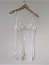Vintage Y2K Victoria’s Secret 100% Silk Angelic Fairycore Tie Lingerie M Medium