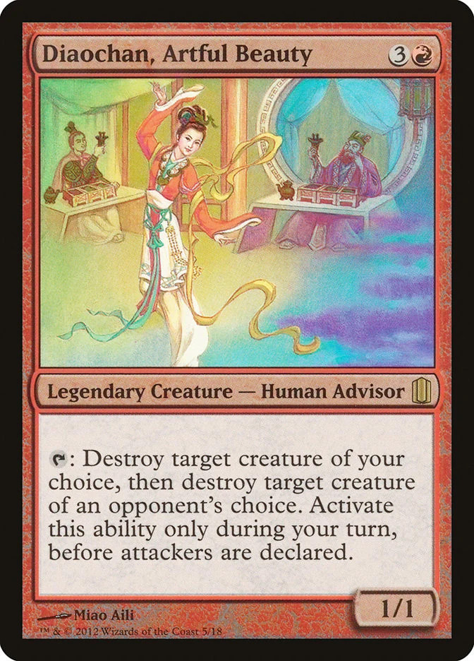 Diaochan, Artful Beauty [Commander's Arsenal] Foil Near Mint MTG
