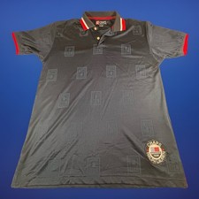 Chaps Ralph Lauren Navy Polo Shirt Men's M Short Sleeve Knit Logo Button