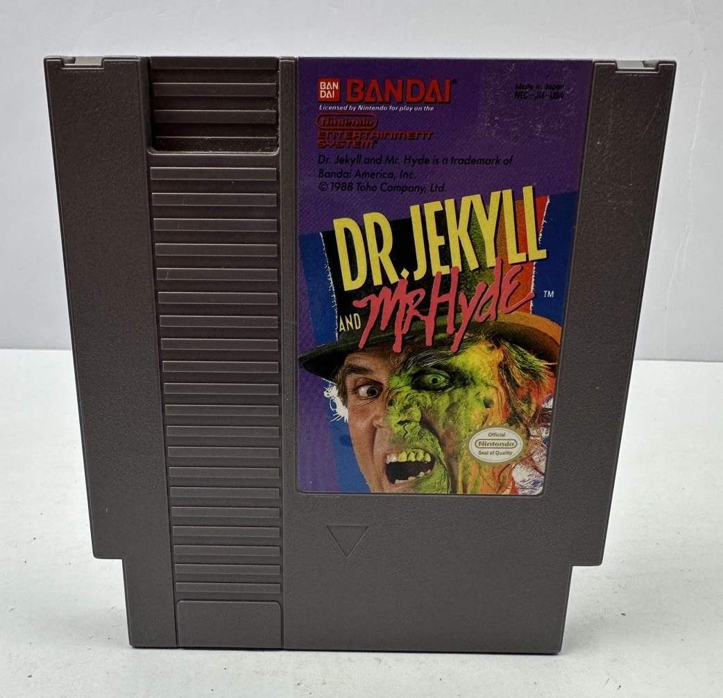 Dr. Jekyll and Mr. Hyde (Nintendo Entertainment System1989) TESTED Sticker Back