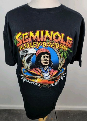 #ad Harley Davidson Seminole Harley Sanford Florida Milwaukee T Shirt Mens XXL $49.95