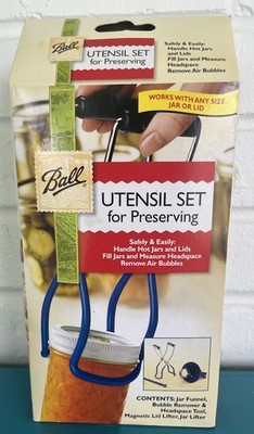 Canning Ball Utensil Set For Preserving Canning 4 Pieces Lifters Funnel NEW