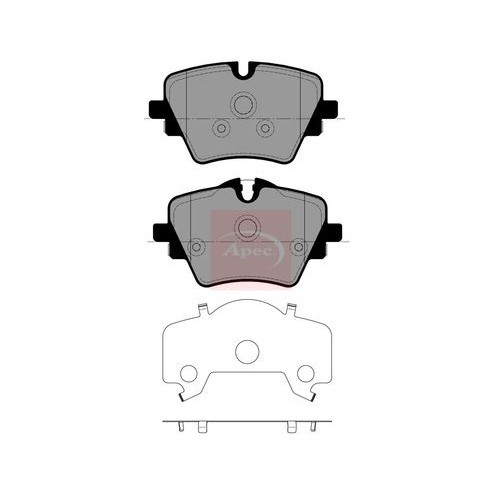 For BMW X1 U11 2022 on BRAKE PADS (FRONT) (R90) PAD2651