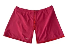 NIKE Vintage Skort PINK with GEO PINK & ORANGE Trim WHITE Swoosh Size M (8-10)