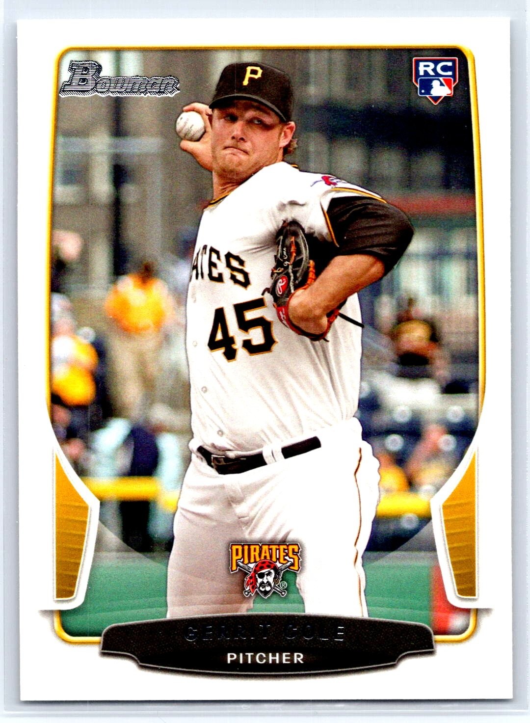 2013 Bowman Draft Gerrit Cole RC #6 Yankees