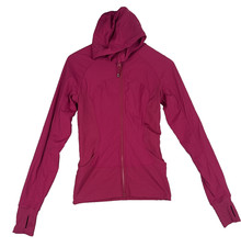 Lululemon Women's In Flux Hooded Jacket Reversible Magenta Size 6