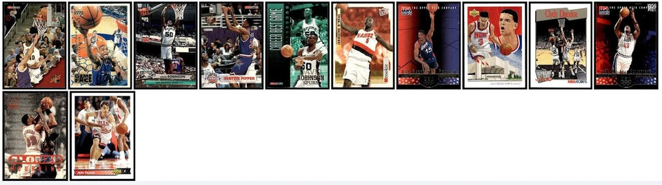 Lote mixto de 92 tarjetas deportivas de baloncesto 1990-2000 Chicago Bulls Foto 3 de 3