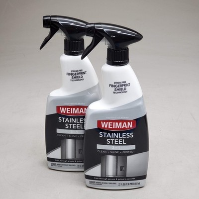 WEIMAN (2 Pack) Stainless Steel 3 in 1 Clean Shine Protect Cleaner 22 fl oz 108A