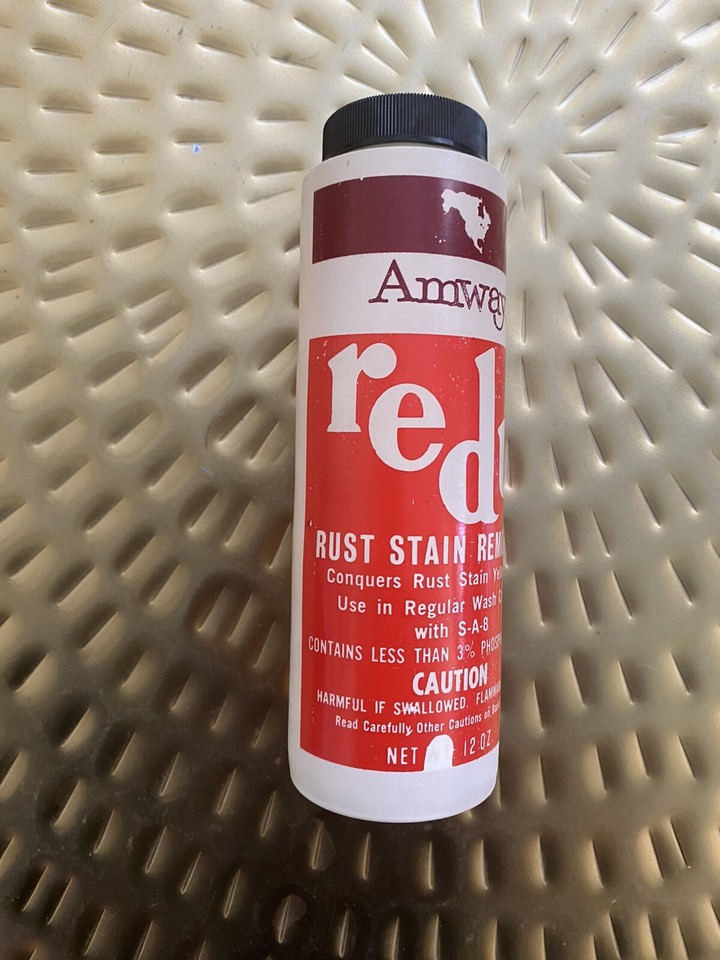 Amway Redu Rust Stain Remover Yellowing with SA8 Weight 12 Oz. 1971